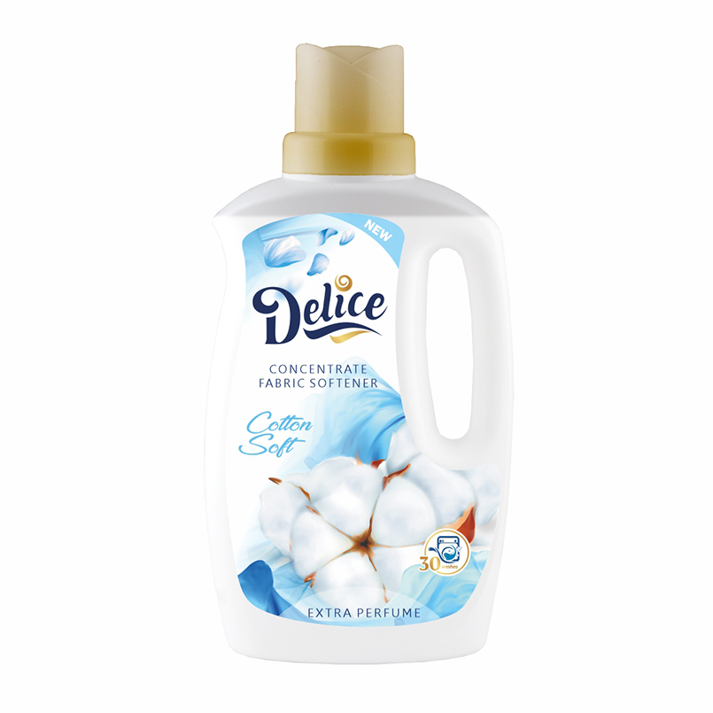 Концентрований кондиціонер для білизни Delice Cotton soft, 1000мл